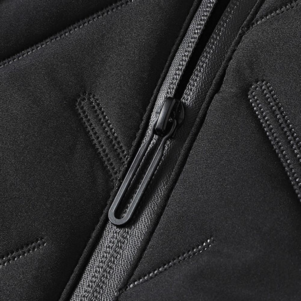 Description Picture 6 of itemTrendy Men Vest Sleeveless Coldproof Super Soft Warm Zipper Waistcoat