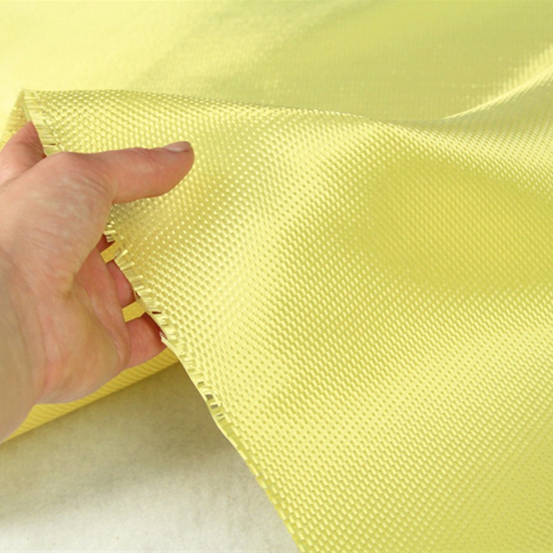 Description Picture 3 of itemPlain Yellow Color Kevlar Fabric, Aramid Fiber Cloth, Carbon Fiber Fabric, Bulletproof Fabric for Clothing, 100cm Width