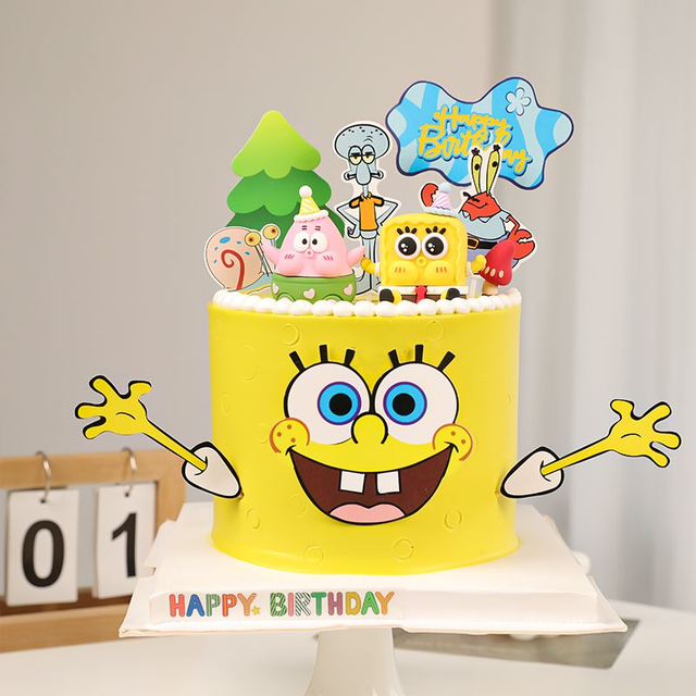 Spongebob Smile Cake | bakehoney.com