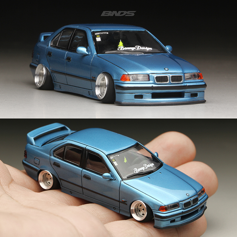 BNDS 1/64 Metallräder mit Gummireifen, Legierungsdesign, Felgen, Detail-up-Teile, JDM VIP-Stil für Modellfahrzeuge, 8,3 mm, 4-teiliges Set – Detail 11