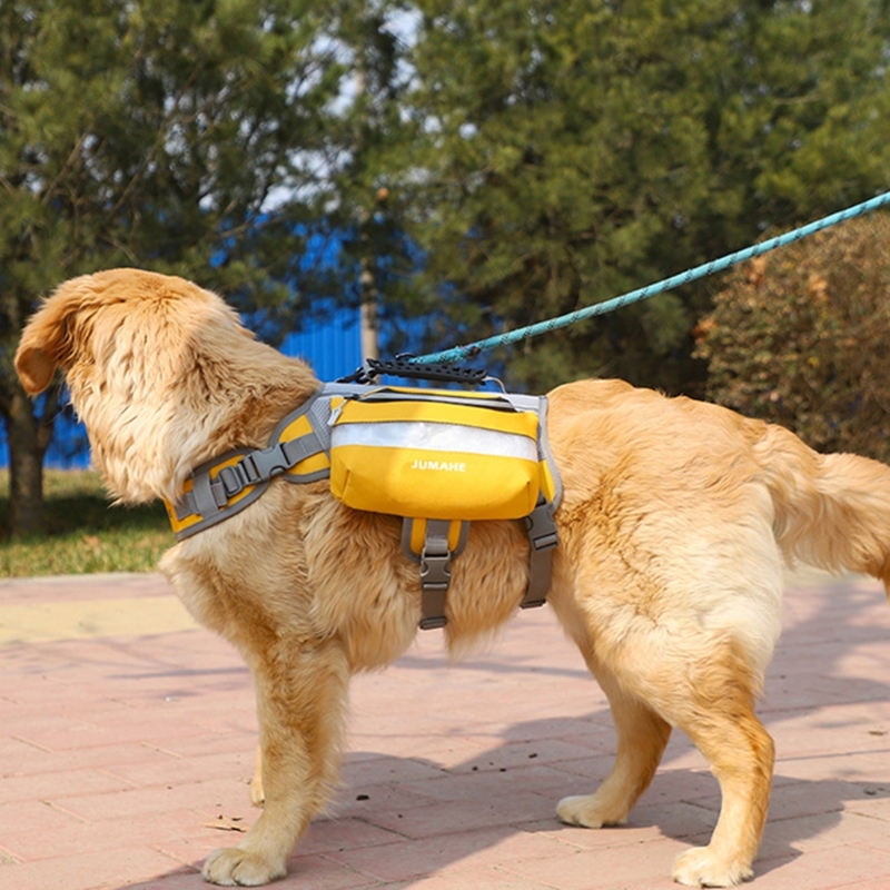 Title 10, Cão auto-vestindo mochila colete reflexivo sela...