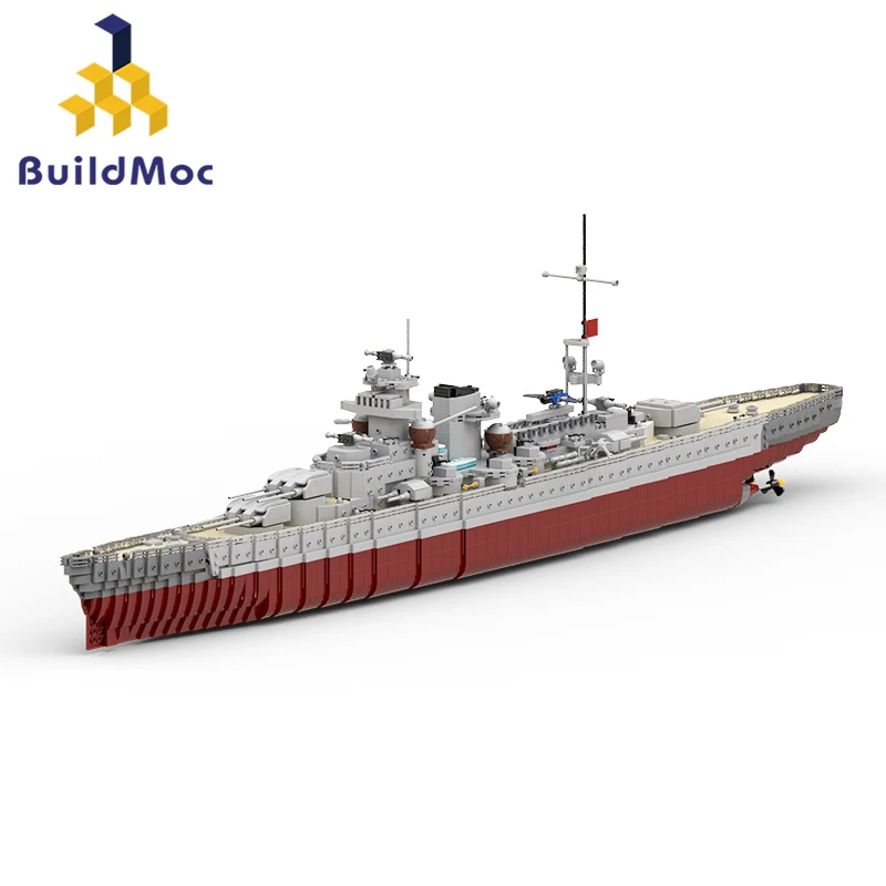 BuildMoc Germany World War II Bismarck Warship Boat KMS Gneisenau Building  Blocks Set Battleship War Ship Bricks Toys Kids Gifts - AliExpress