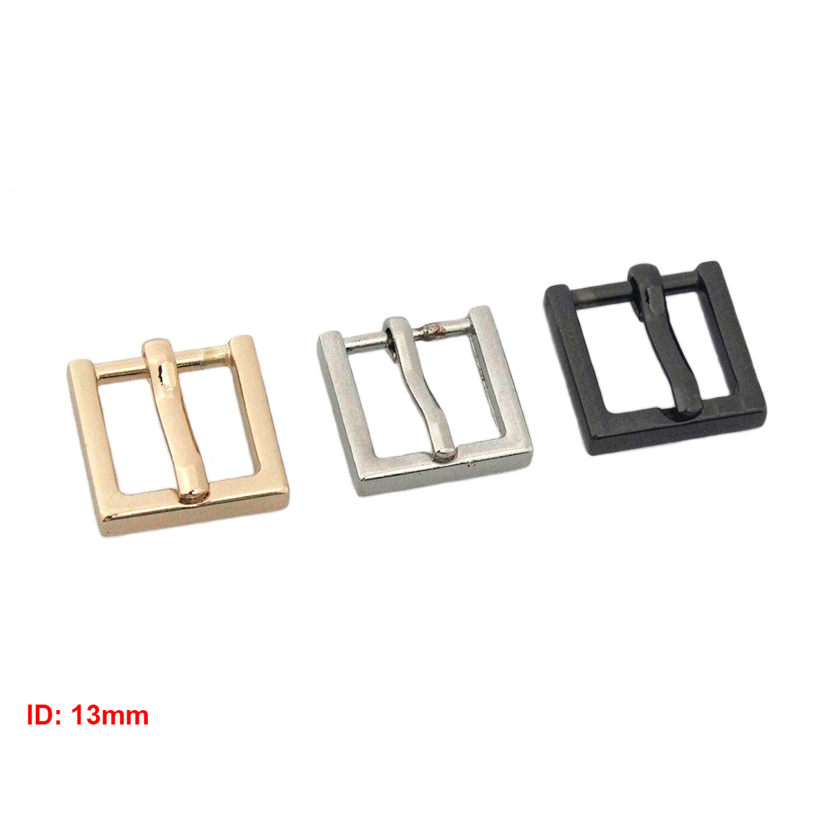 Description Picture 3 of item1 pcs Zinc Alloy Metal Belt Buckle End Bar Heel Bar Buckle Single Pin Half Buckle Bag Leather Craft Strap Garment Webbing CLOXY