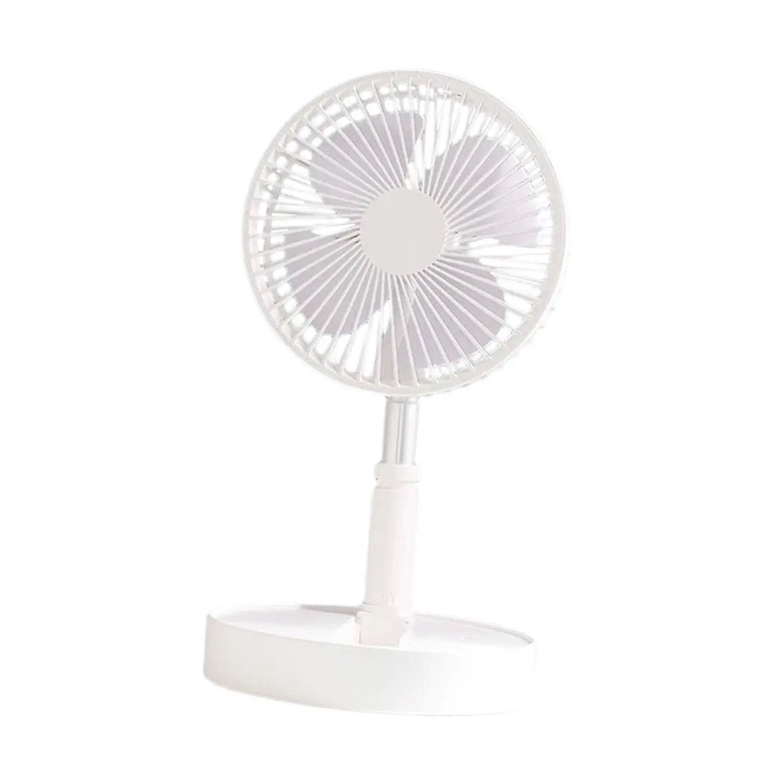 Portable Standing Fan 4 Speeds Desk Fan for Camping Traveling Indoor Outdoor