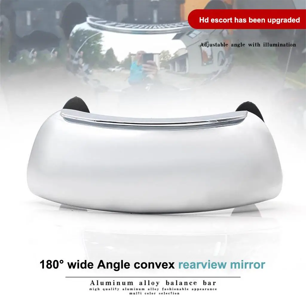 Motorcycle ,  Wide Angle Convex Mirror for Motorcycles ATV/UTVs Scooters, can be mounted to the centre front of motorcycle