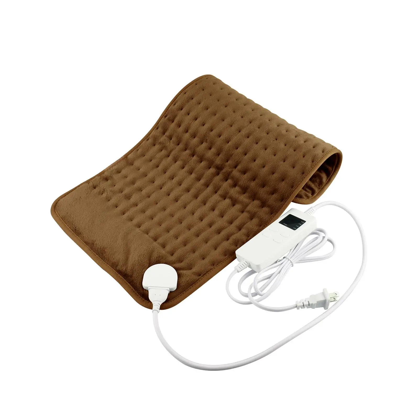 Warm Electric Heating Pad Detachable Fast Heating Auto Shut Off Winter Gifts LED Display Soft Heated Blanket Mat for Waists Legs