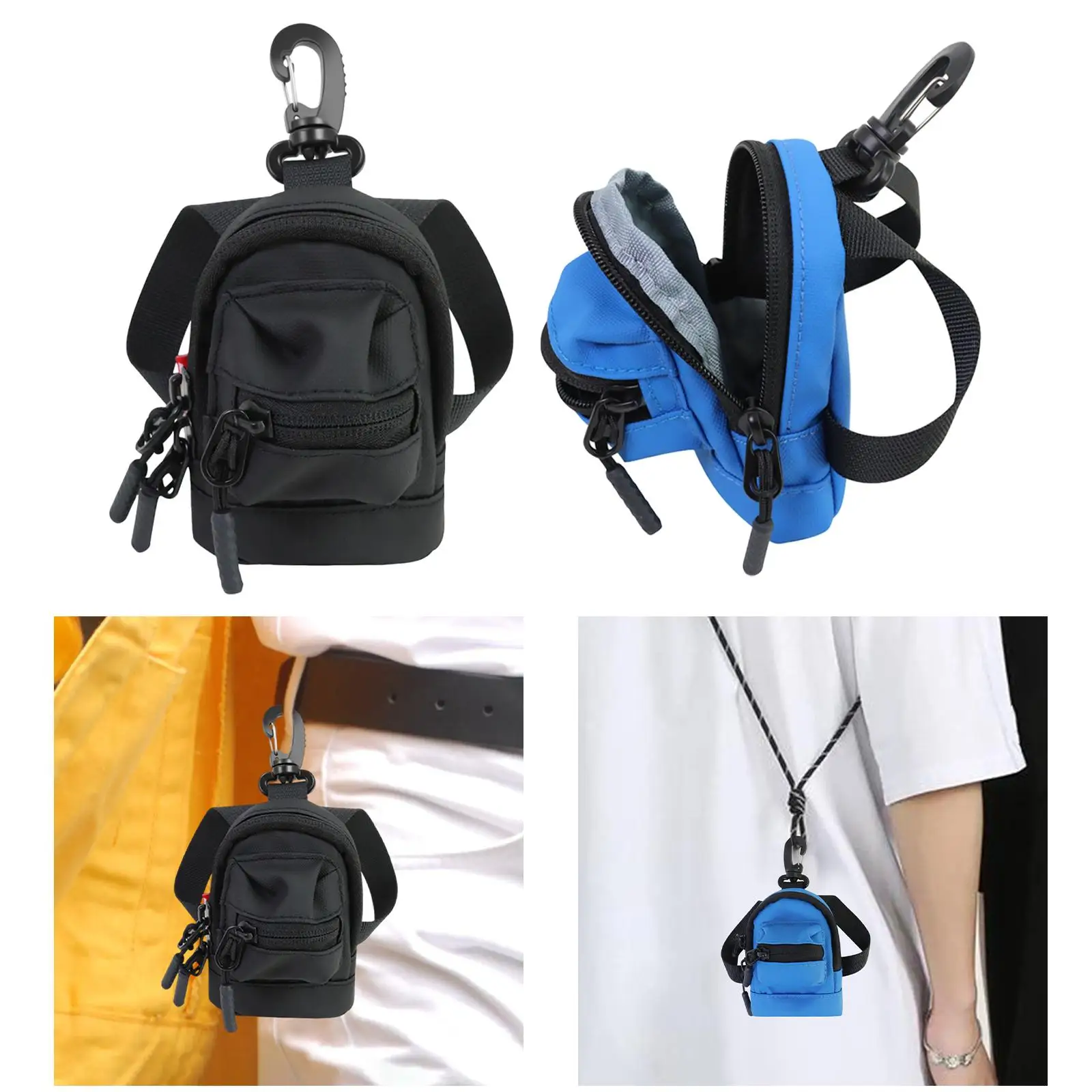 fashion Backpack Chest Bag Durable Casual Storage Pendant Key Purse with Long Strap Organizer for Outdoor Hiking Climbing