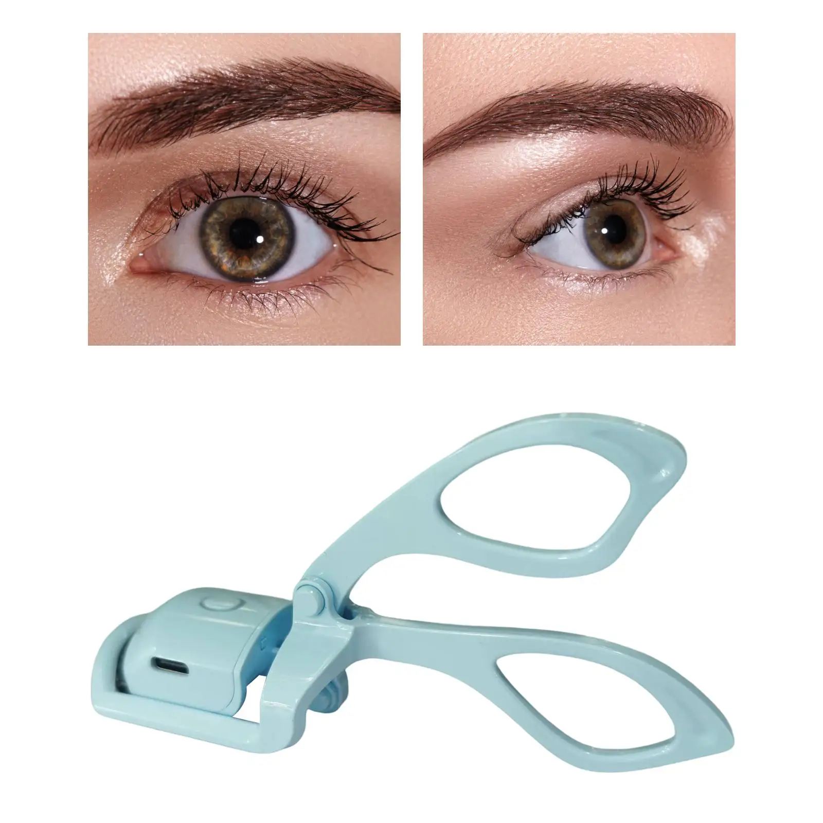 Electric Heated Eyelash Curler Rechargeable 2 Gear Temperature Control Professional Portable Lash Curls for Natural Curling