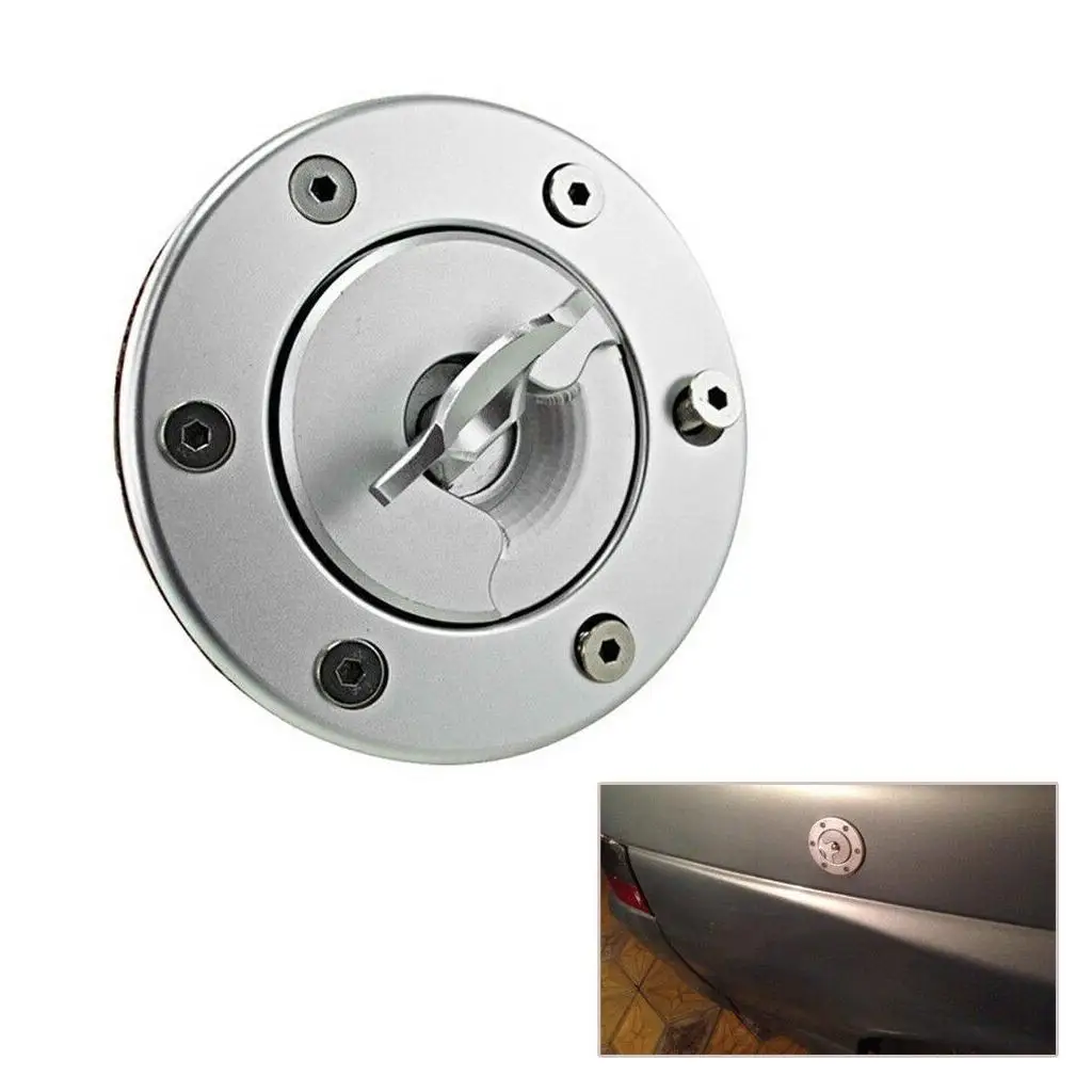 Billet Aluminum-Gas Fuel Filler Cap, Flush Mount