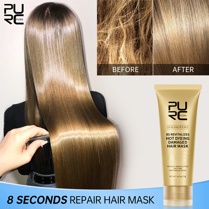 Best of PURC 8 Seconds Hair Mask Professional Keratin Treatment Cream Smoothing Straightenig Soft Repair Damaged Frizz Hair Care Product Reviews & Tips