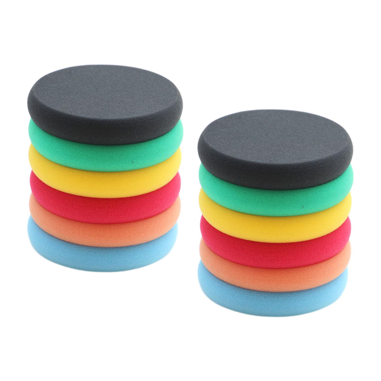 12Pcs Car Buffing Sponge Pads Waxing Buffer for Cars Truck Polishing