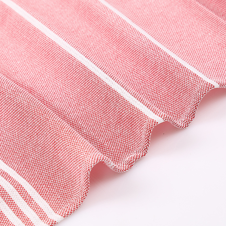 Description Picture 6 of itemPremium 100% Cotton Turkish Sand-Free Fringed Beach Towel for Adults - Outdoor Shawl with Striped Sauna Bath Towel