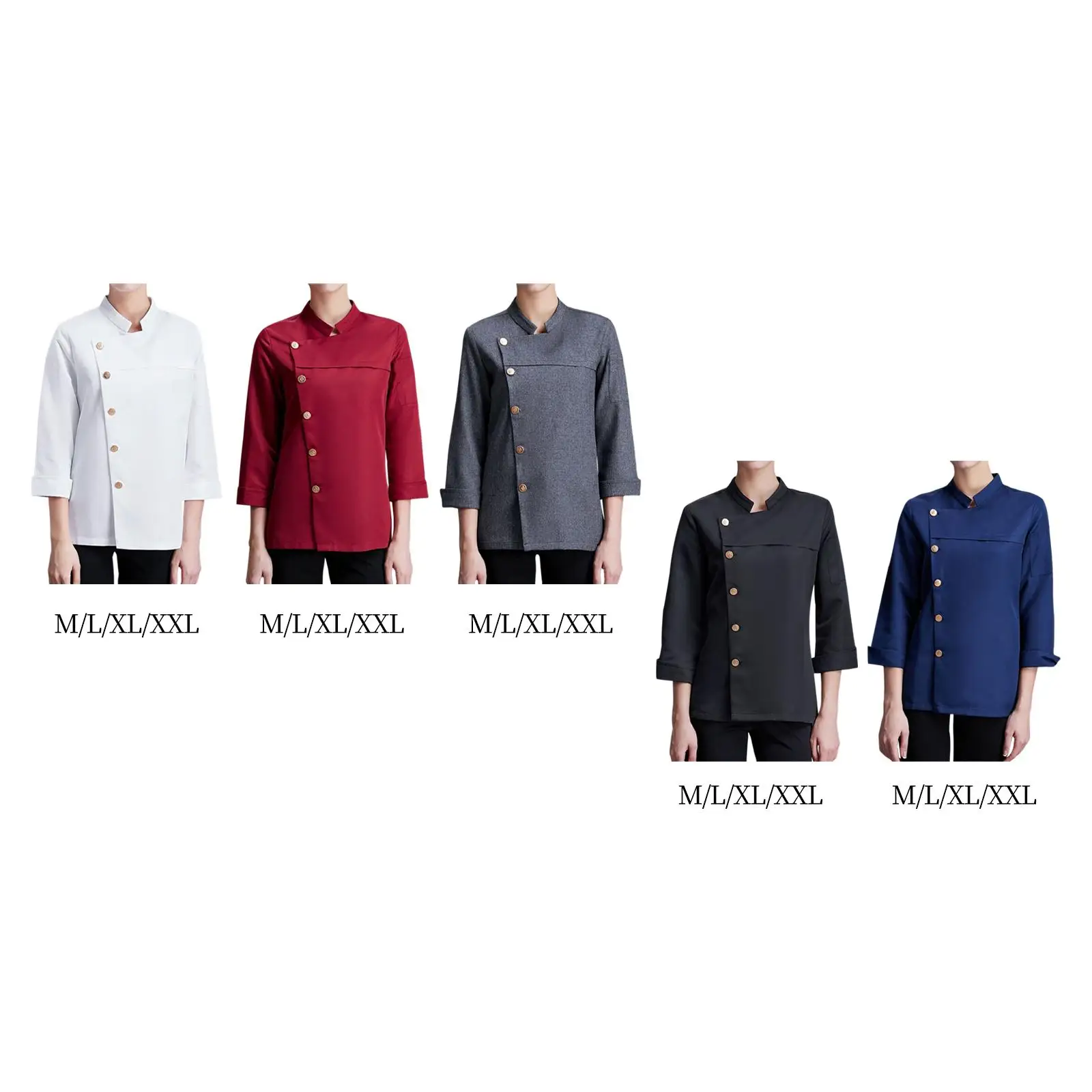 Chef Coat Jacket Chef Clothing Cooker Uniform Chef Wear Workwear for Food Service