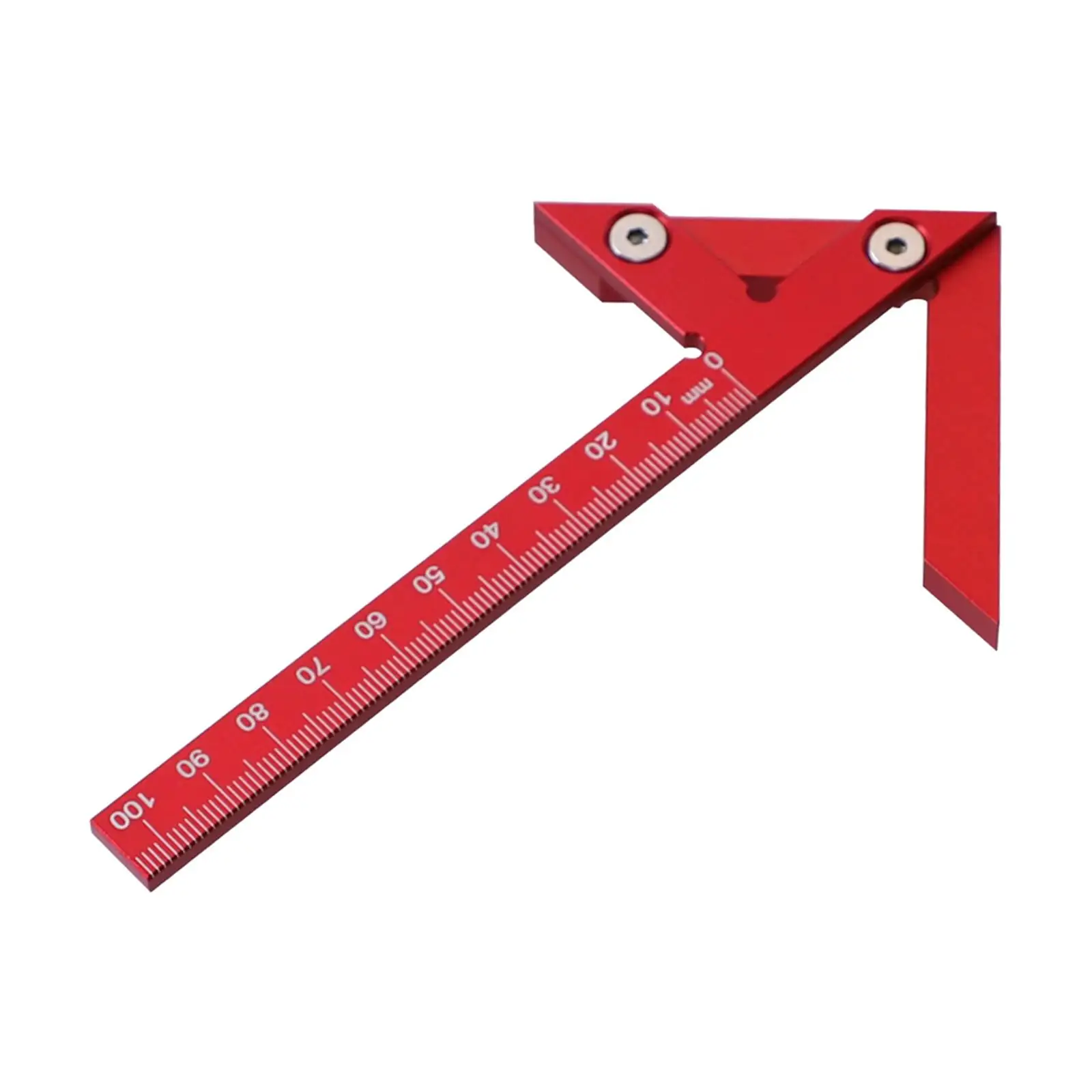 Miter Triangle Ruler Positioning 45/90 Degree Woodworking Angle Ruler Drawing Line Ruler for Building Drawing Engineer Accessory