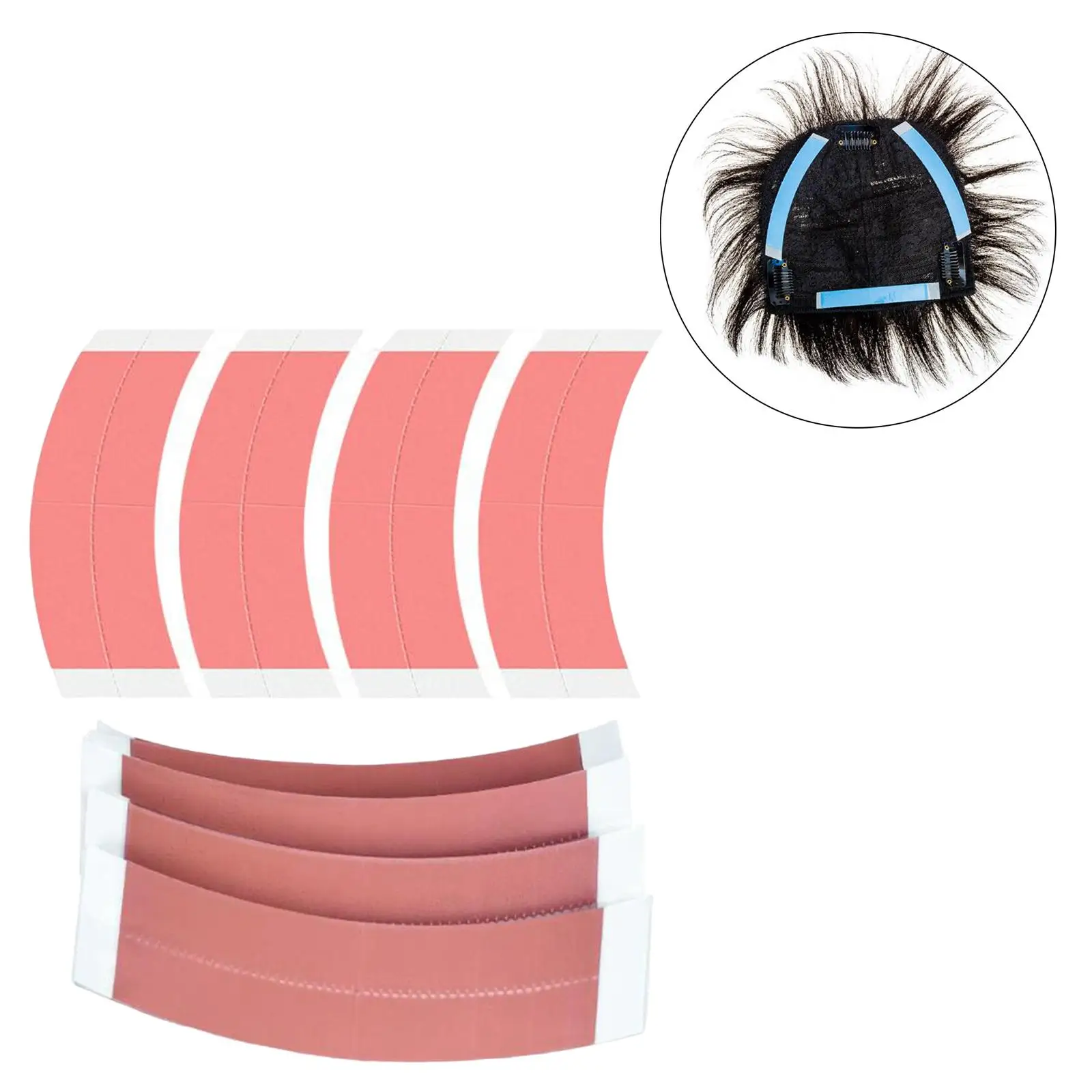 36 Pieces Hair Tape Waterproof, C-Shaped, Double Sided, Strong , Thin  Tape, for Laces Hair Pieces Toupees