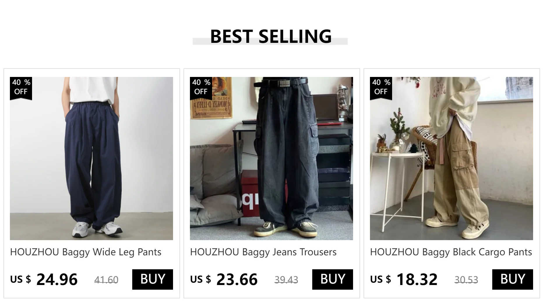 perna larga, streetwear japonês casual solto masculino, bolso hip-hop, rosa
