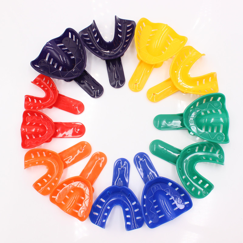 Best of 12Pcs Colorful Dental Impression Trays Plastic Materials Teeth Holder Kit Dental Trays Materials Oral Care For Adult Children Reviews & Tips