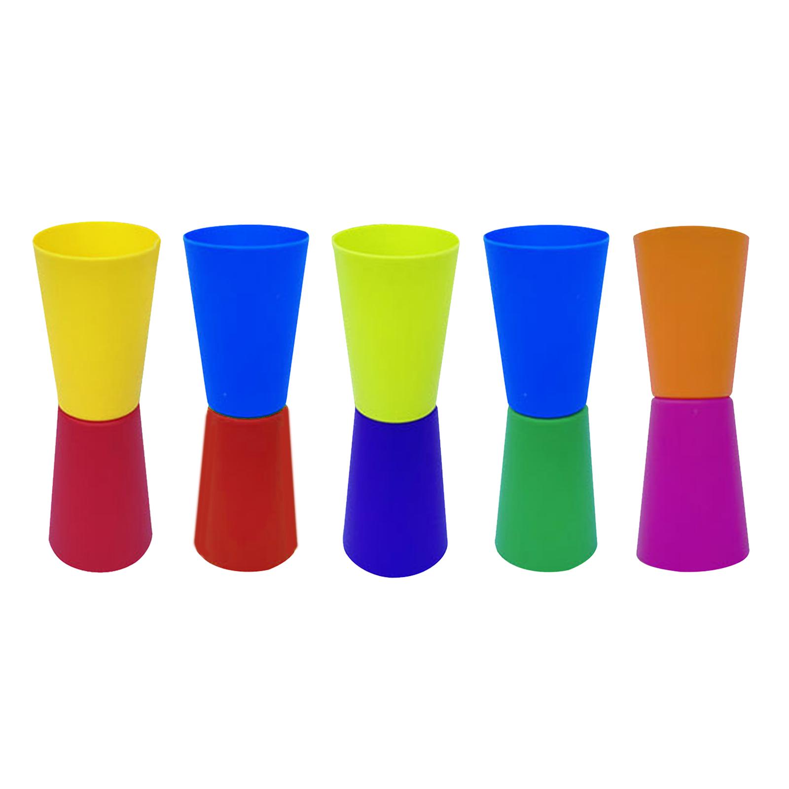 10x Flip Cups Agility Training Sport Equipment Body Coordination Physical Fitness Aid for Events Gym Basketball Outdoor with Net