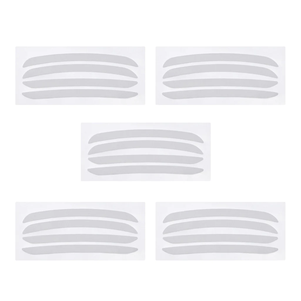 5 Pairs of Eyebrow Makeup Stickers for Beginners Gift Stencils