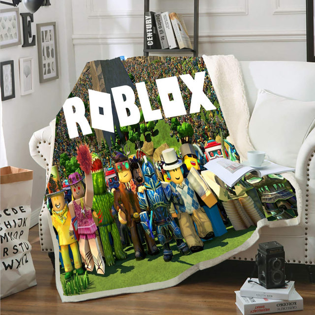 Roblox Face Kids Fleece Blanket by Vacy Poligree - Pixels