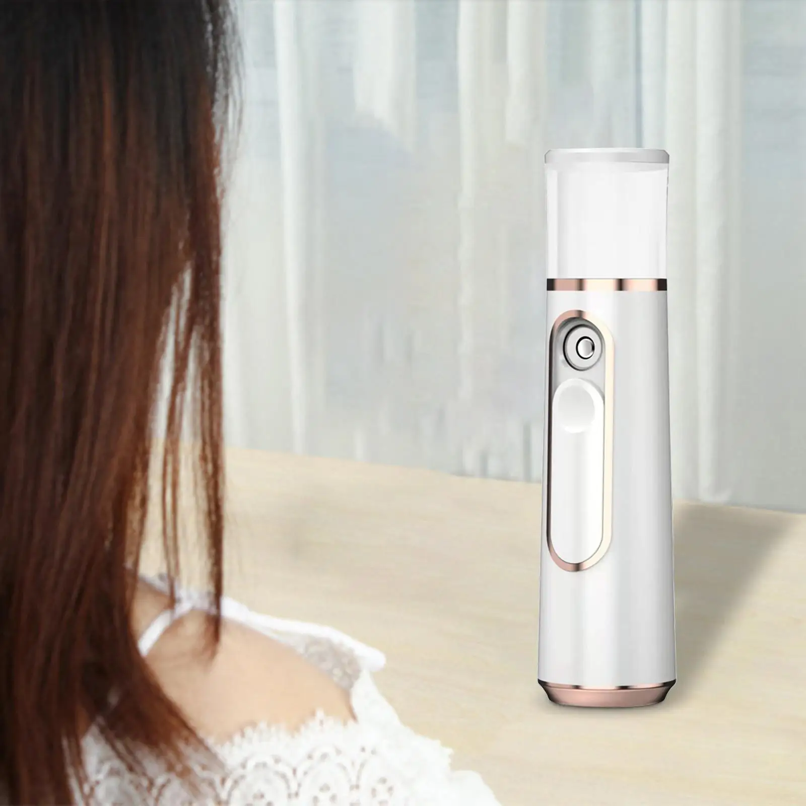 Mini Handy Nano Facial Mister Face Steamer Hydrating Refreshing Moisturizing Cooler for Travel Home Skin Care Eyelash Extensions