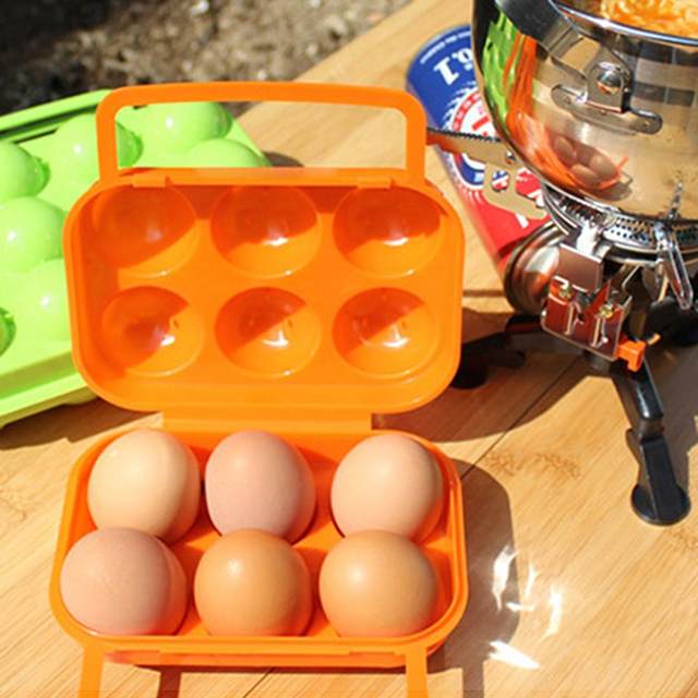 1pcs Anti-collision Home Refrigerator Fresh-keeping Egg Storage Box Kitchen  Snap-on Lid With Stackable 18-grid Egg Box In Random Colors