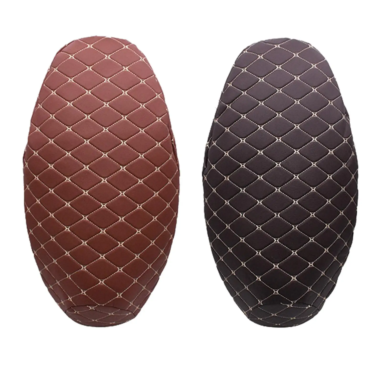 Motorcycle Seat Cushion Cover PU Leather Anti Slip Waterproof 3D Mesh Motorbike Seat Covers for Scooter Motorbike Vehicle