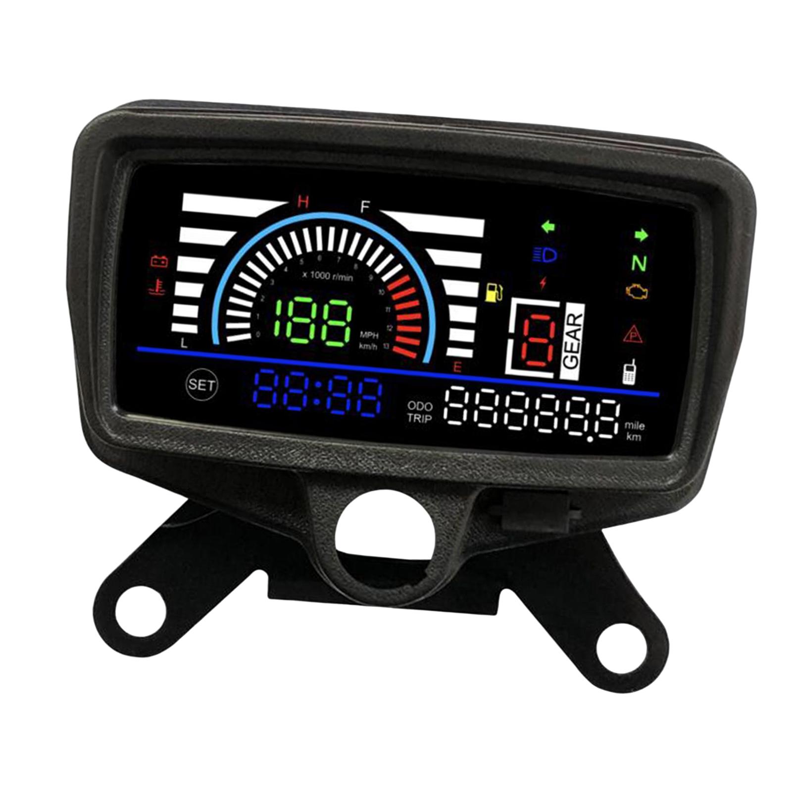 Motorbike LCD Digital Speedometer Turn Signal Display for CG125-Cg150