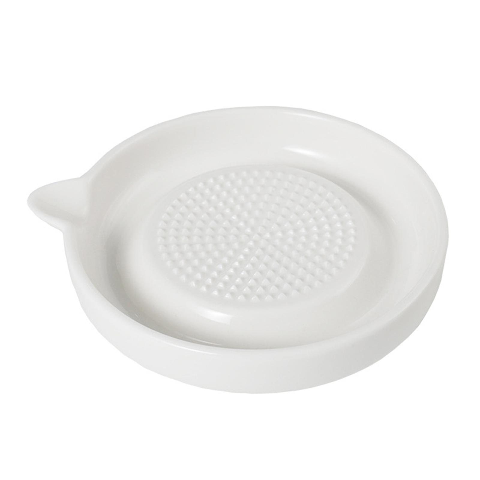 Ceramic Garlic Grater Food Grinding Disc Kitchen Gadgets Dishwasher Safe Ginger Grater for Lemon Fruit Cucumber Carrot Grinding