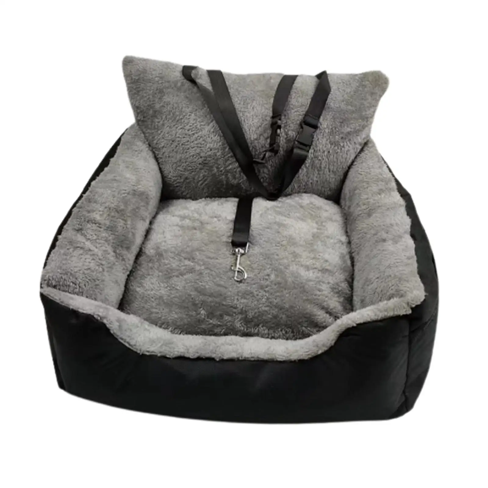 Dog Car Seat Booster Seat Nest with Removable Cushion Car Travel Bed Dog Car Travel Carrier Bed for Small Medium Dogs Kitten