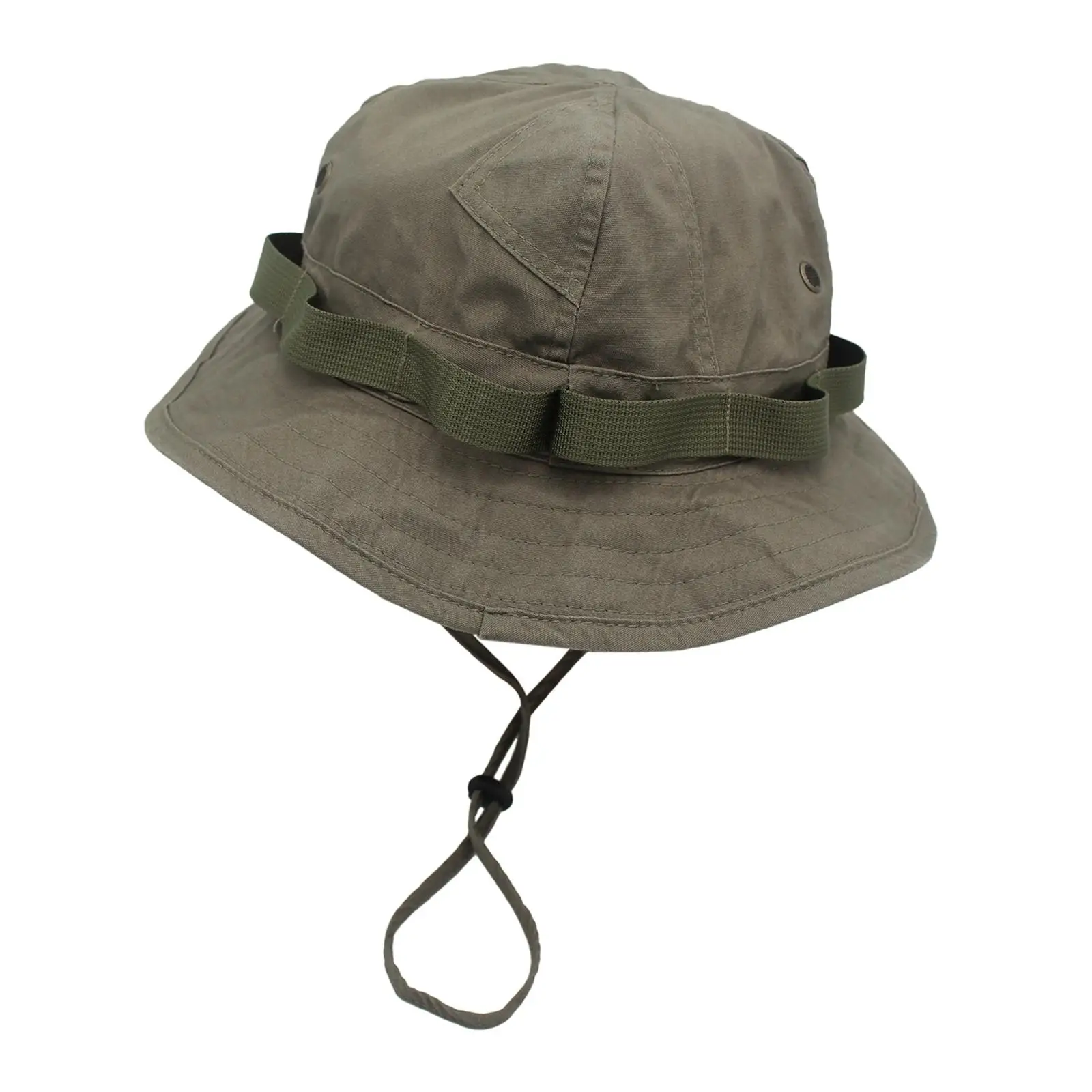 Bucket Hat, Breathable with Strings Durable Dechable Protective Fishing Hat for Camping