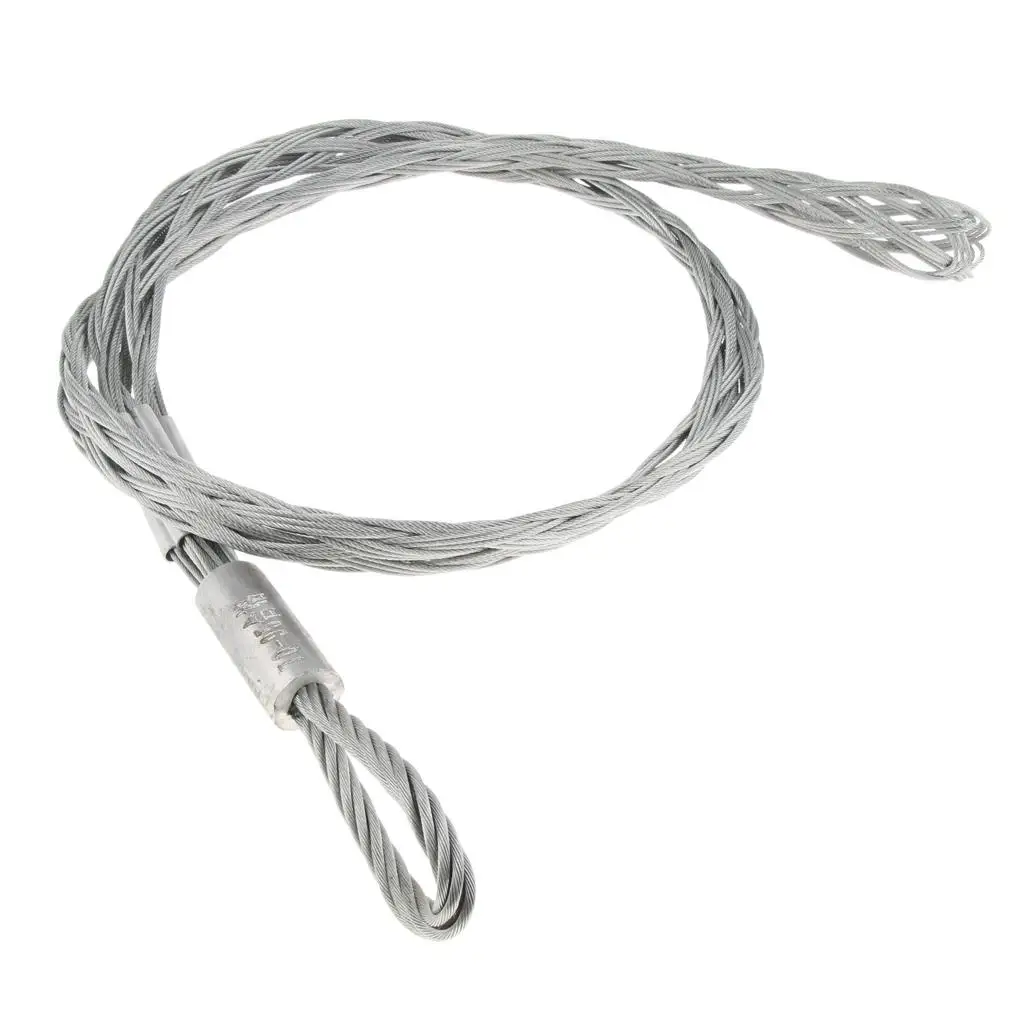 Cable Grip Pulling Socks 70-95mm Wire Puller, Galvanized Steel, Flexible Eye, 1.5meters