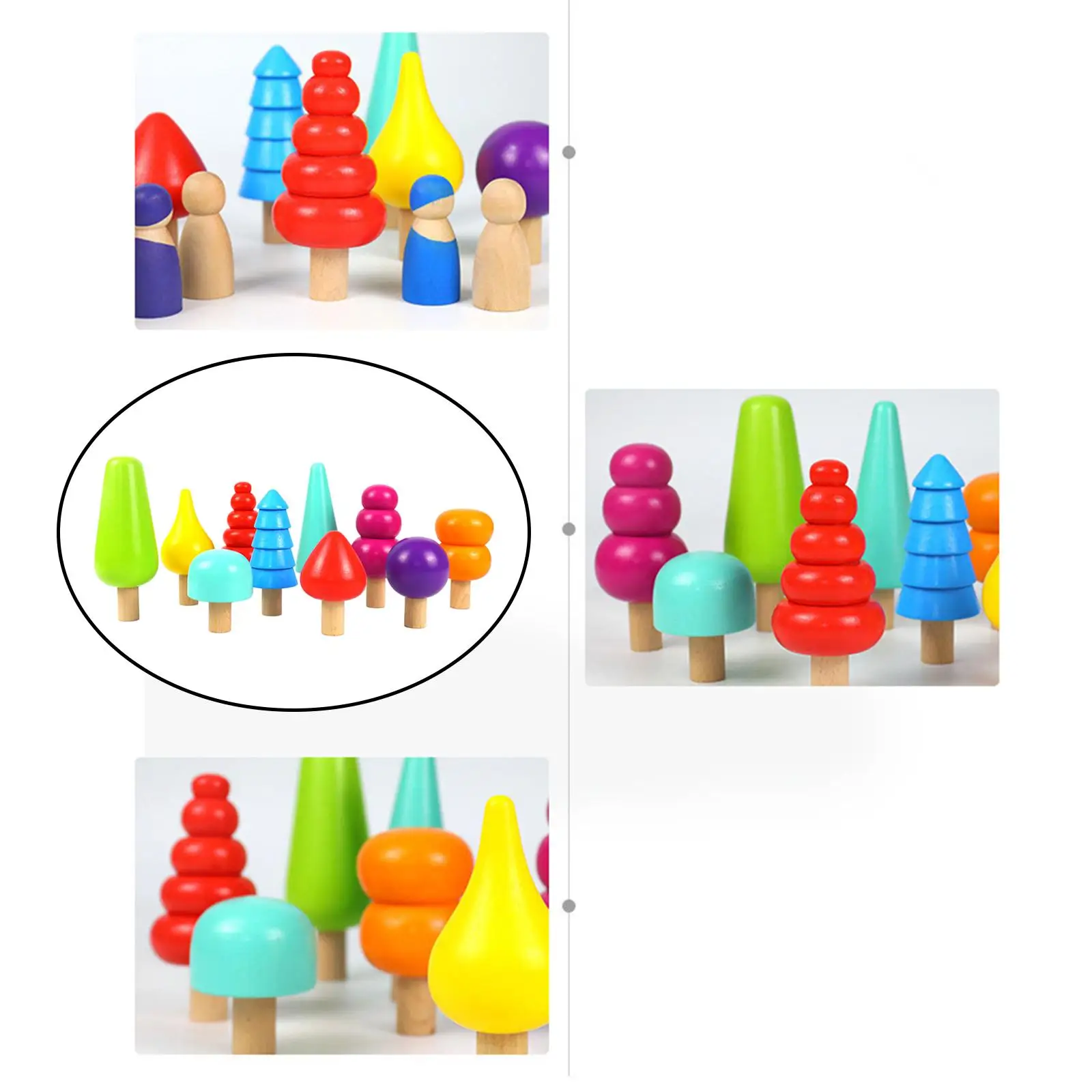 Color Perception Rainbow Stacking Creative    or Outdoor Sensory Education toys Early Development Gift Boys Kids