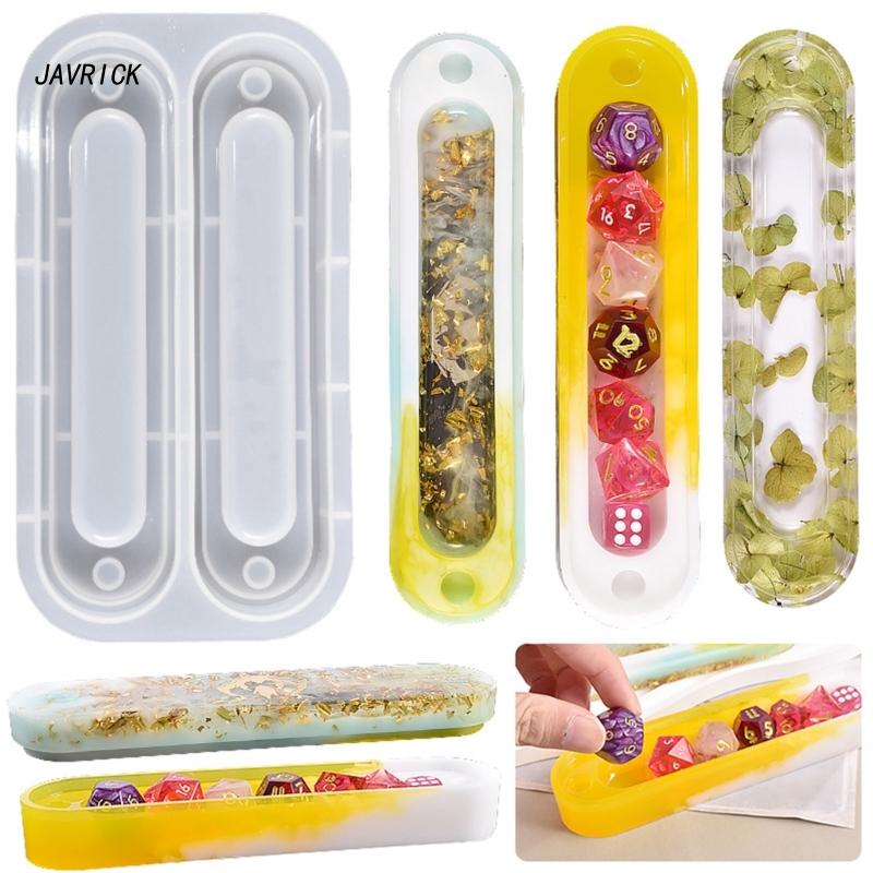 Dice Storage Silicone Mold Resin Dice Organizer Holder Mold DND Dice Box Mold Crystal Epoxy Mold for DIY Home Decor