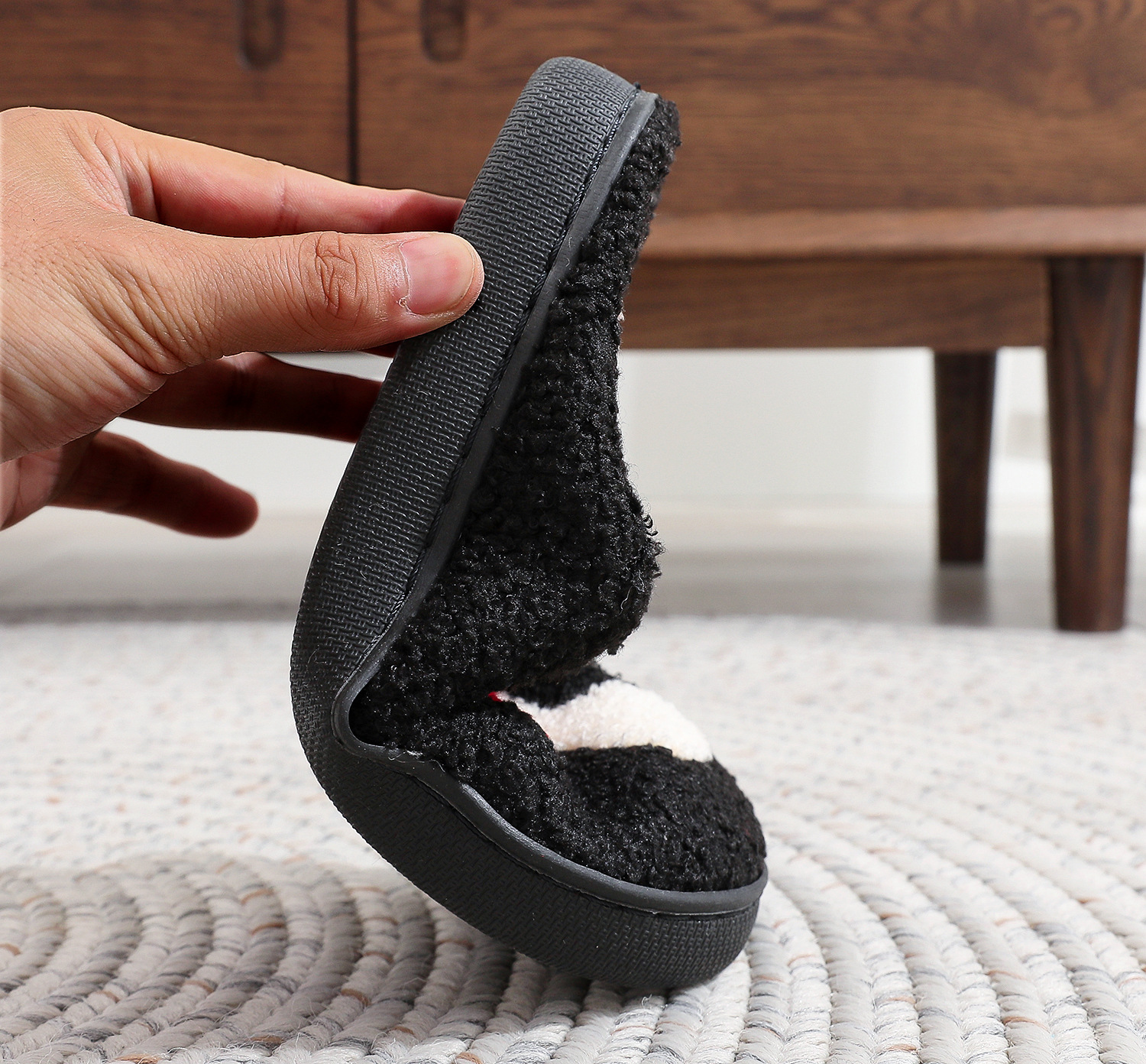 Title 8, Cotton Slippers for Men and Women At Home in Wi...