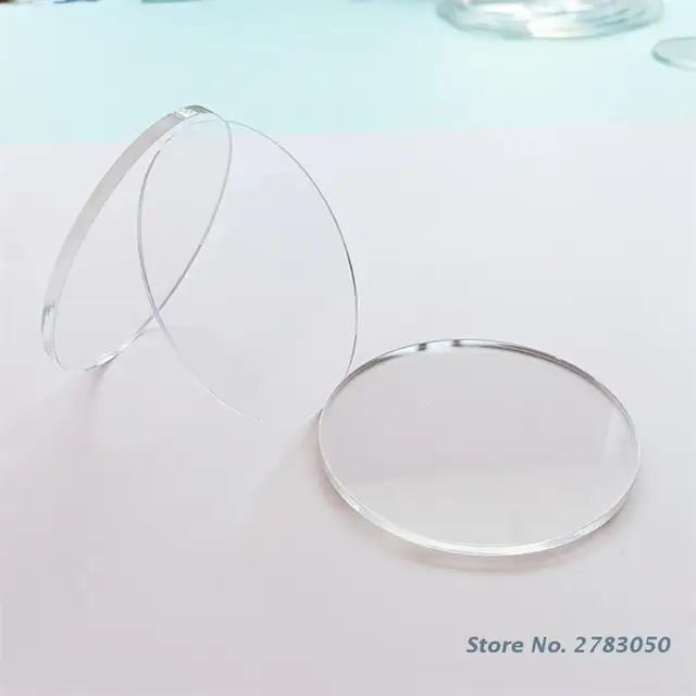 10/15/20/25/30cm Clear Acrylic Circle Round Cake Disc Table Top Transparent  Acrylic Sheet for DIY Craft Project Sign