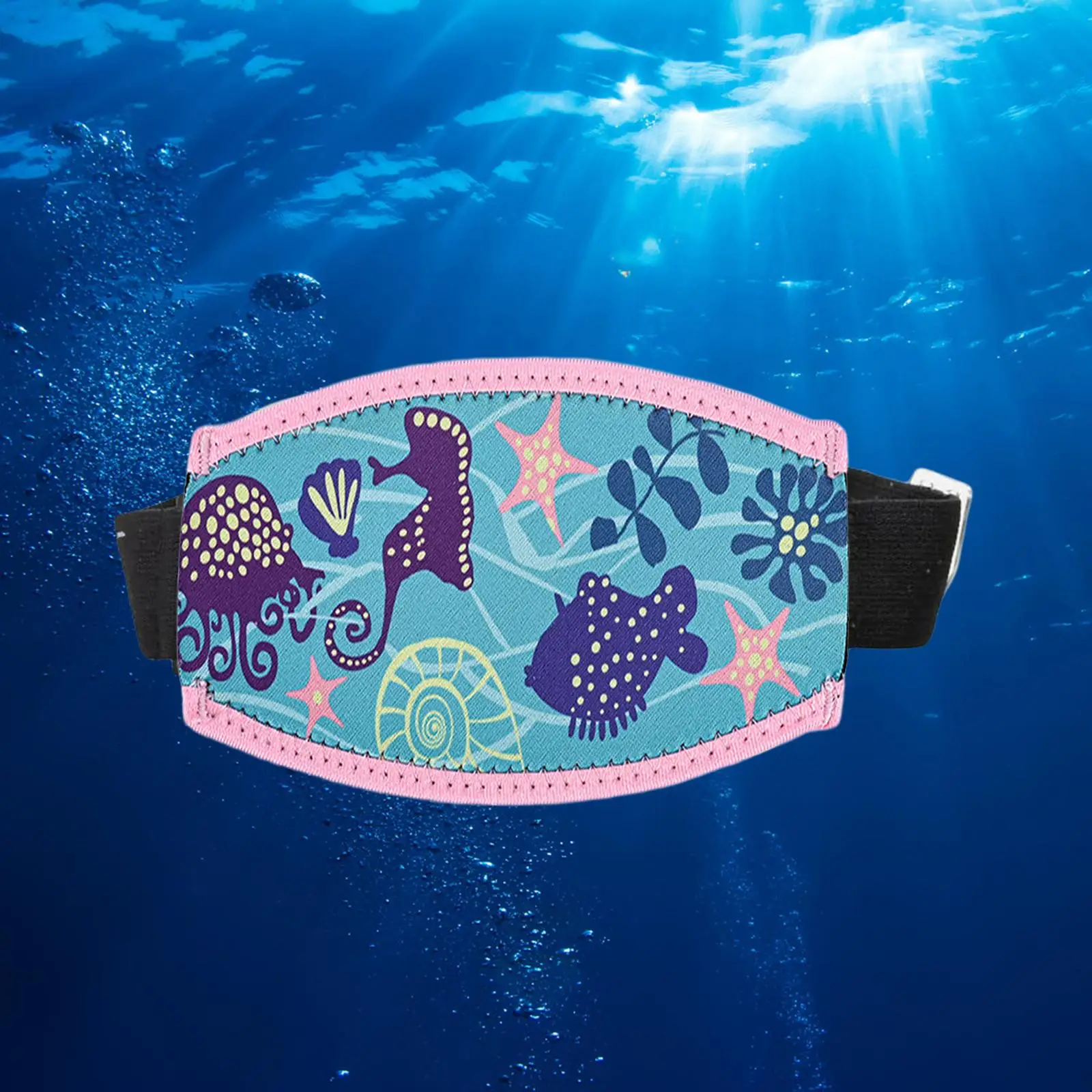 Diving Mask Strap Cover Snorkel Head Strap Non Slip Reusable Snorkeling Long Hair Wrapper Protector Snorkel Mask Hair Band