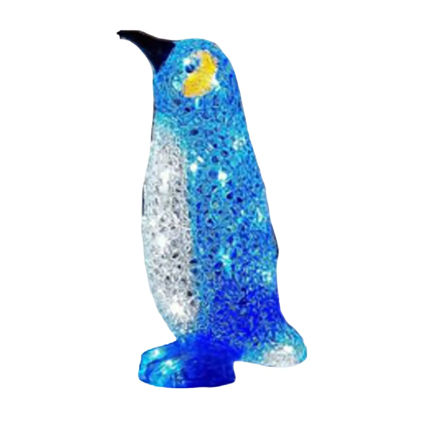 Light Up Penguin LED Penguin Lighting Figurine for Patio Tabletop Decoration