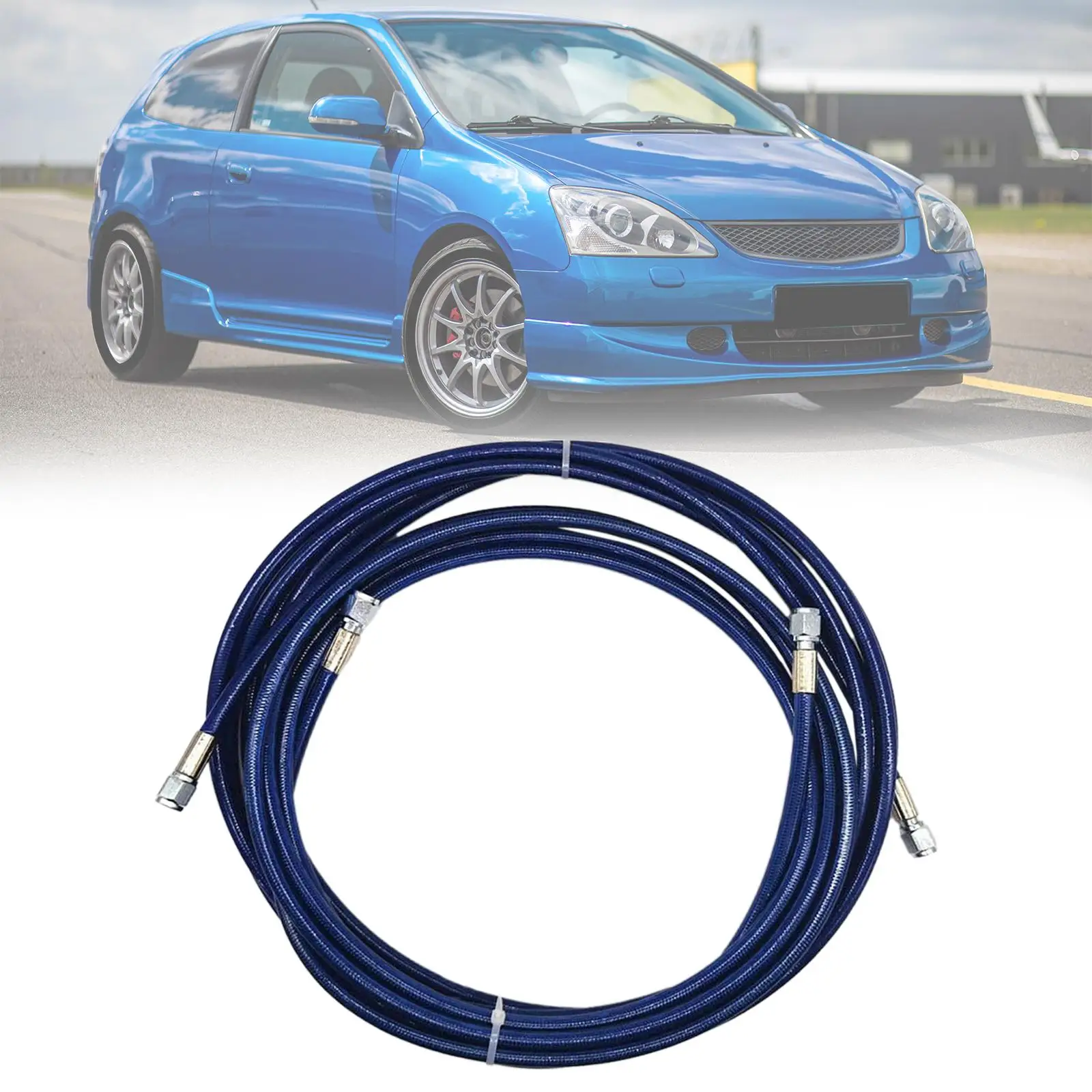 Rear Brake Line Kit ,Modification Rear Flexible Brake Lines Replacement Kit