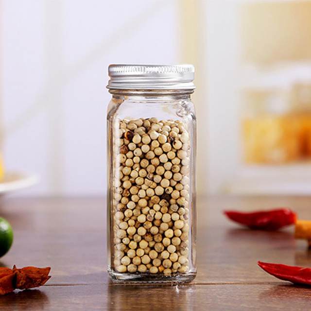 Spice Jar Clear Leak-proof Drop-resistant Glass Large Capacity