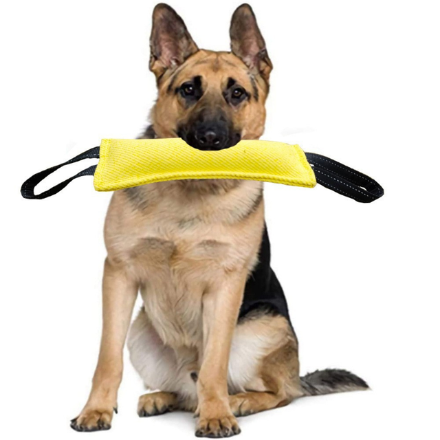 Excercise Dog durable Flax Dog Bite Stick Non slip Pet Training Toy For Exercise