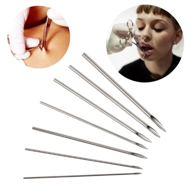 Hollow needle for nose on sale piercing