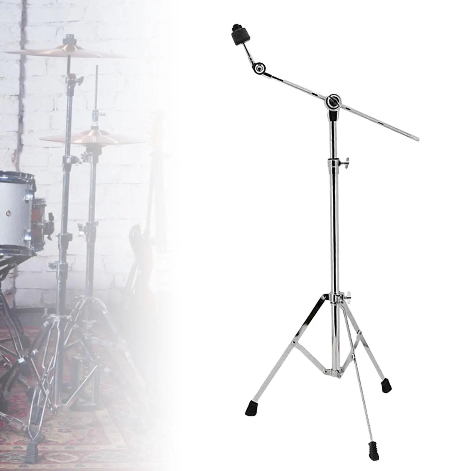 Adjustable Cymbal Stand Foldable Floor Triangle Bracket Percussion Accessories