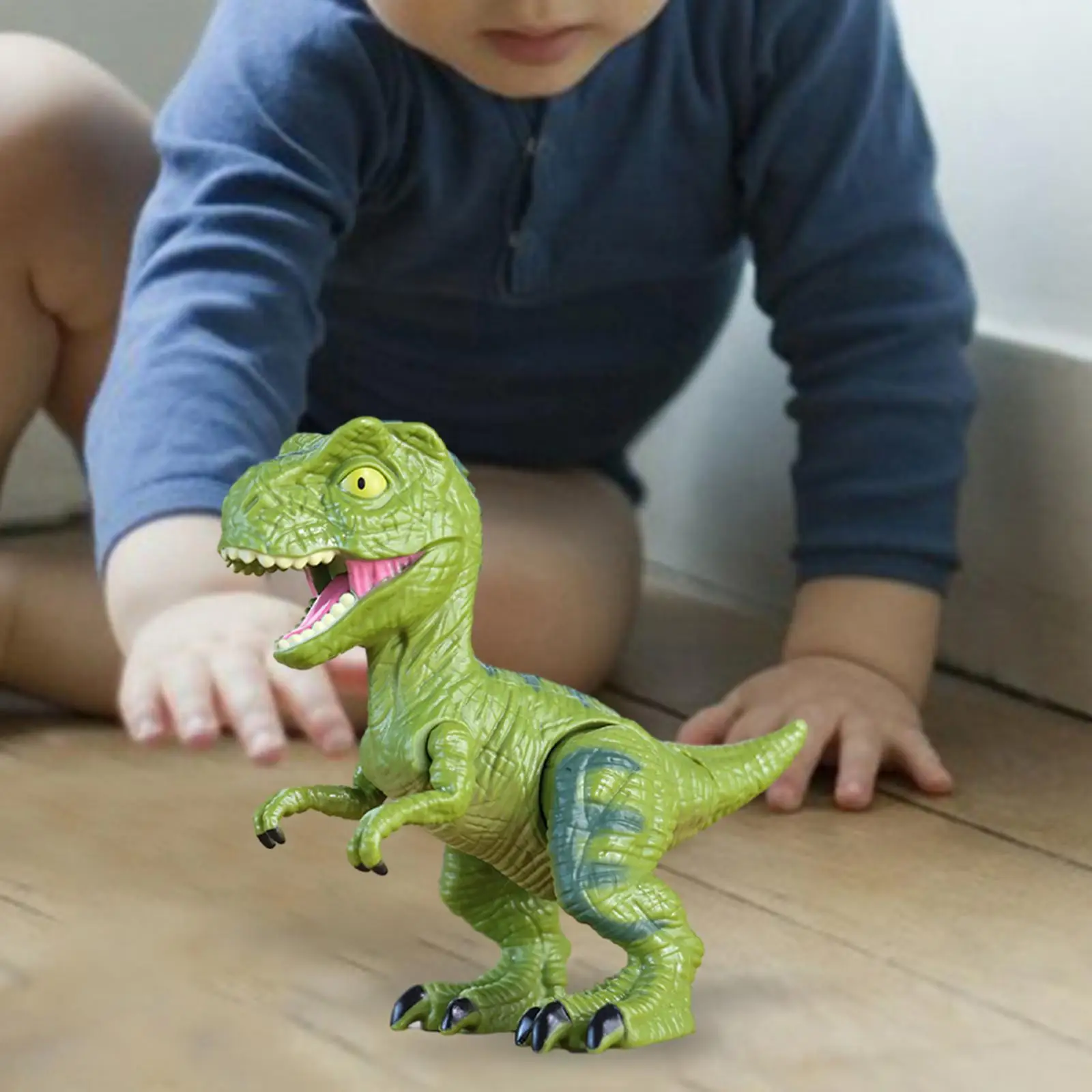 Dinosaur Action Figure Toy Movable Joints Ornament, Collectibles Animal Figurine Model Simulated Dinosaur Toy for Gift Cars