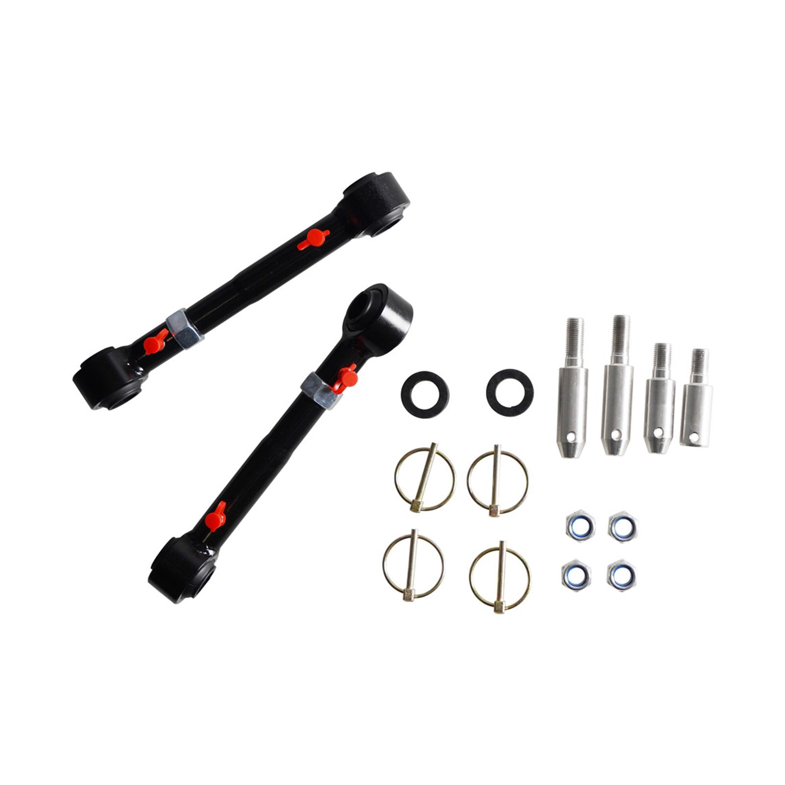 Sway Bar Link Bushings Front Kit Easy Installation Direct Replaces Car Adjustable Front Swaybar for Jeep Wrangler 2007-2018