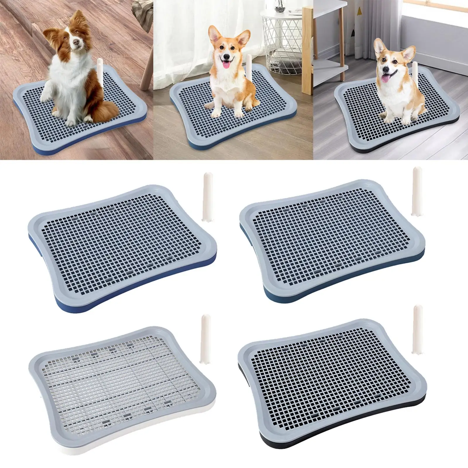 Dog Toilet Puppy Pee Pad Durable Keep Clean Removable Bedpan Non Slip Dog Potty