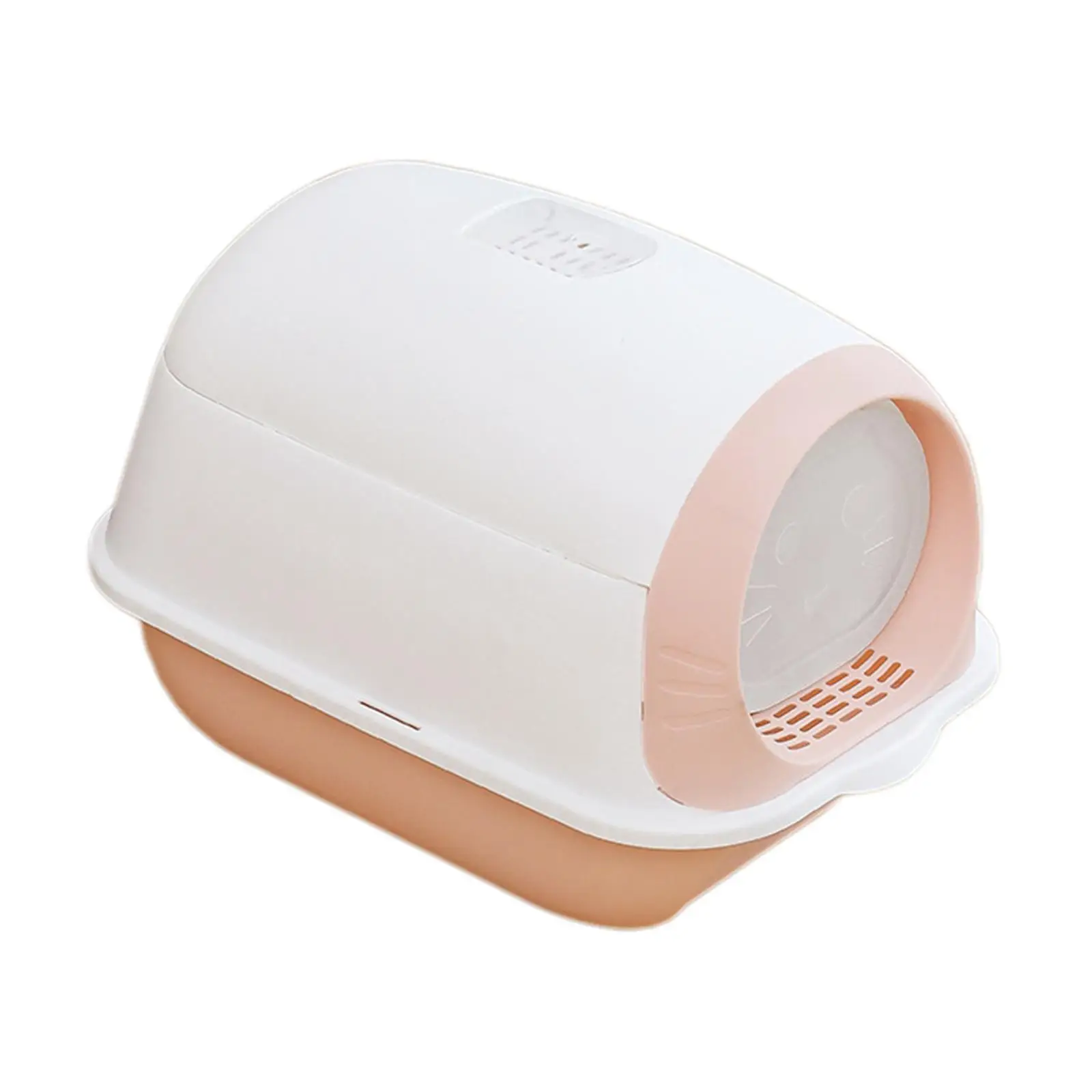 Hooded Cat Litter Box Enclosed Potty Toilet Spoon Bunny Pet Litter Tray