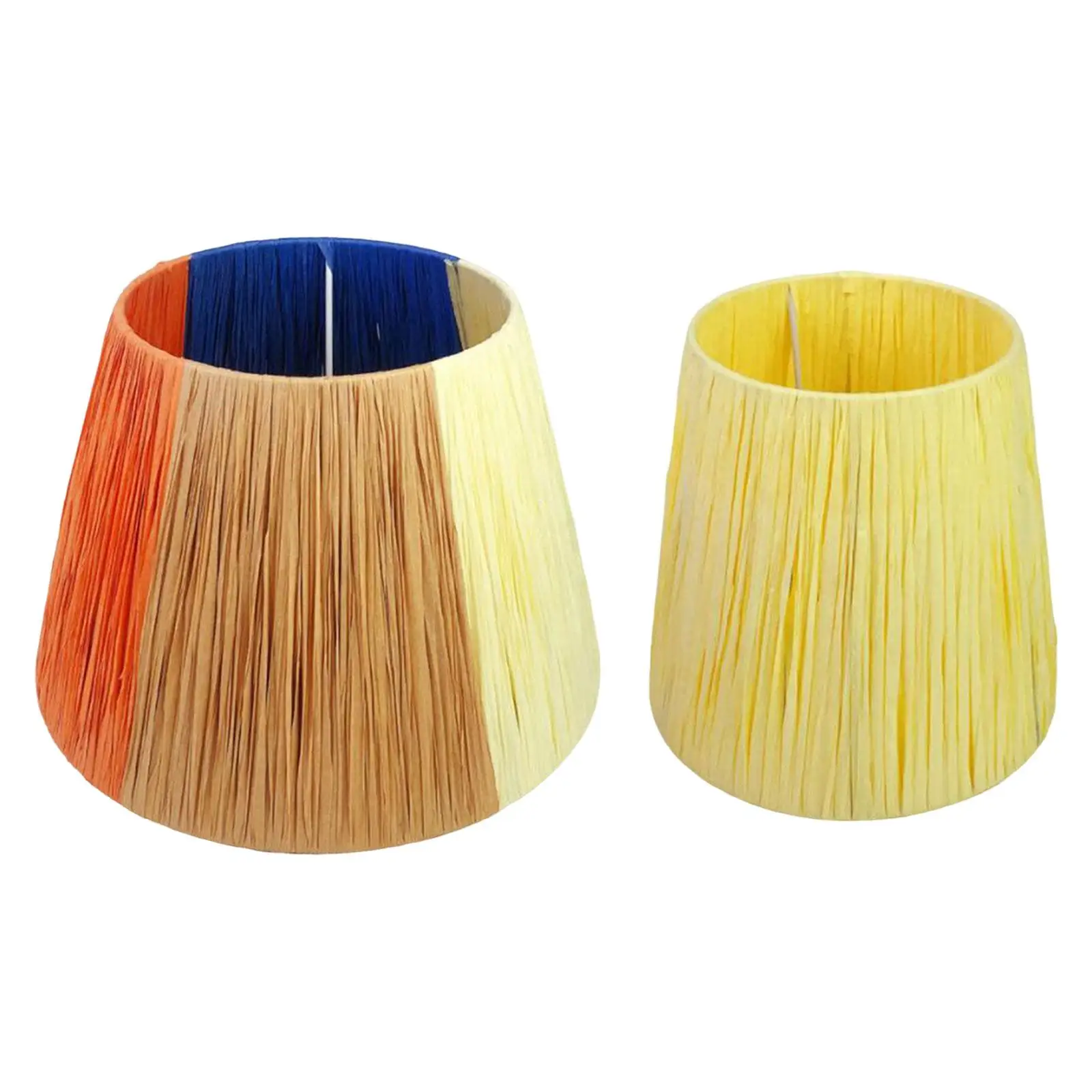 Table Lamp Shade Easy to Install Nordic Practical Light Fixture Shade Raffia Lampshade for Table Home Dorm Kitchen Dining Room