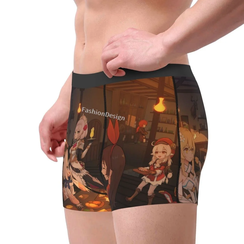 sexy male underwear Tavern Genshin Impact Game Underpants Cotton Panties Men's Underwear Sexy Shorts Boxer Briefs mens silk boxers