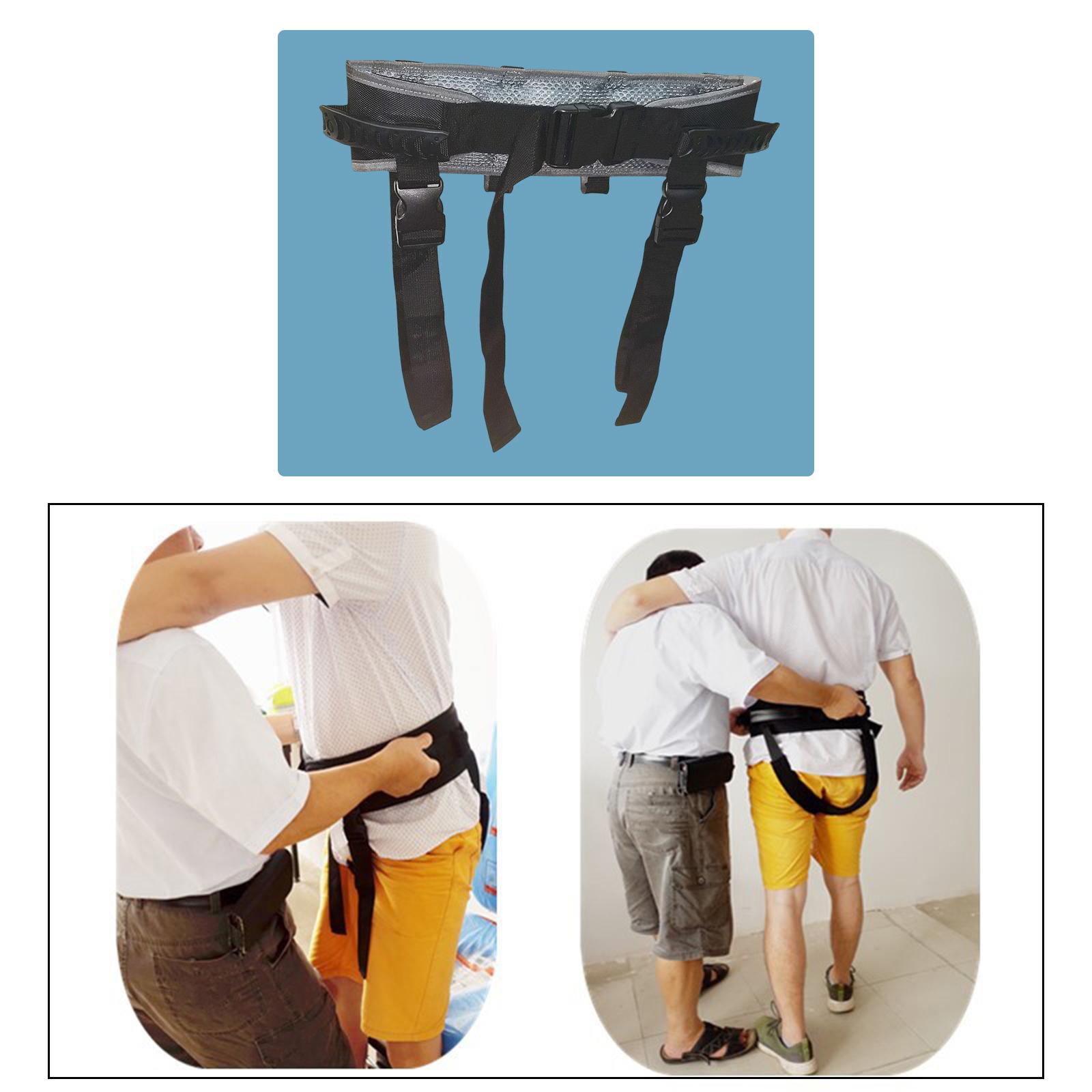 Gait Belt Transfer Belt W/ Handle Auxiliary Shift Standing Wheelchair Bed Lift Belt for Disabled Walk Gait Aid Move Equipment